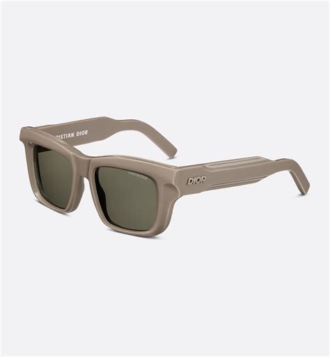 DiorXplorer S2I Beige Rectangular Sunglasses .